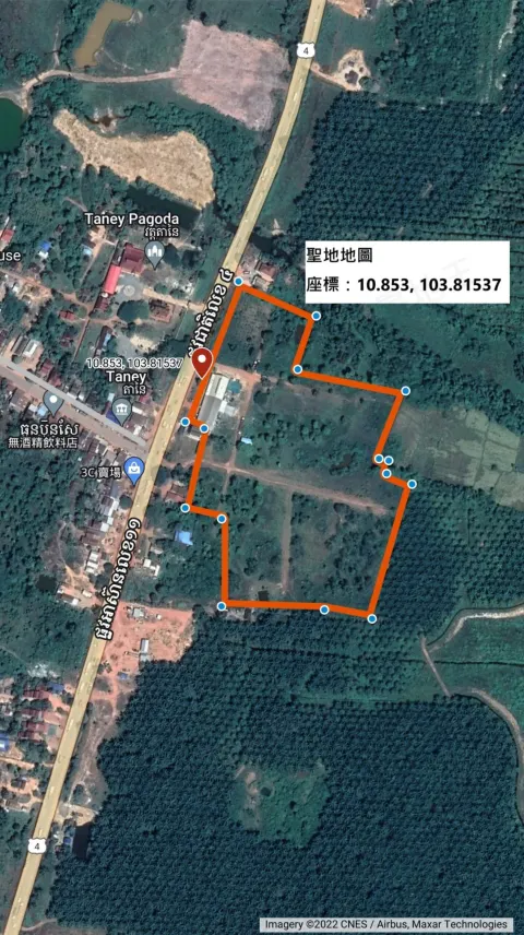 西哈努克省布雷諾縣達內村臨國道4號公路土地建案主視覺